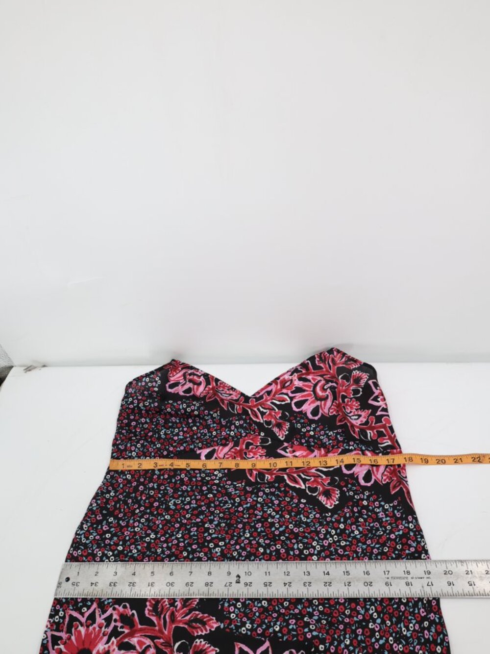 Free People Midi Slip Dress Womens Large Your Better Side Floral Satin V Neck - Picture 14 of 15